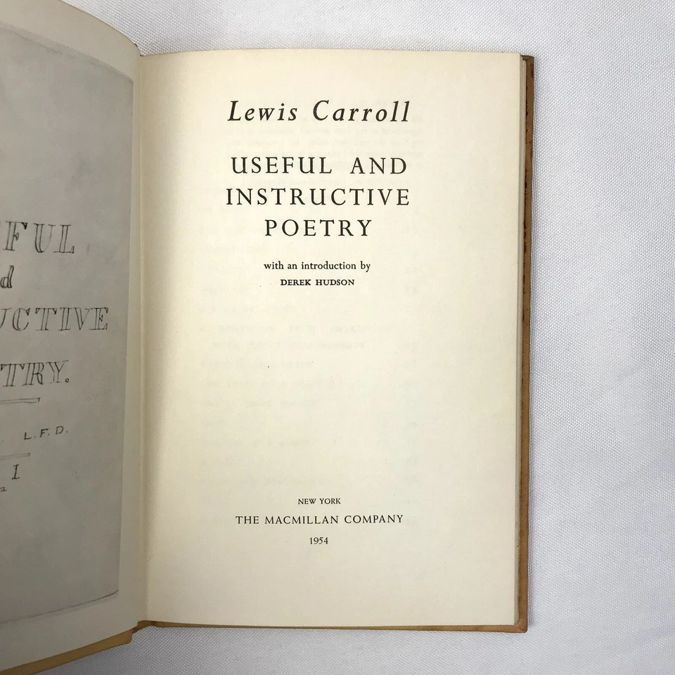 Useful and Instructive Poetry Hardcover Book Lewis Carroll 1954 First Printing - Image 3 of 4