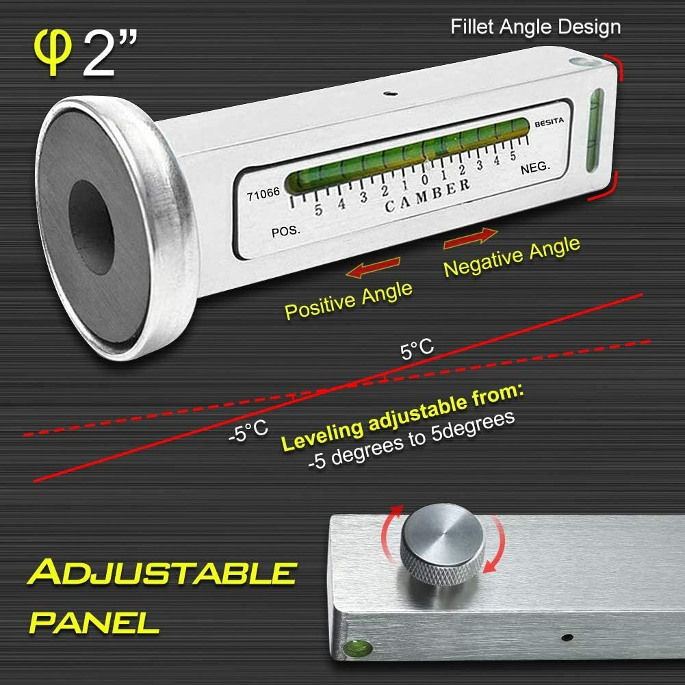 Automotive Camber Gauges Tools Magnetic Wheel Alignment Gauge Tool ...