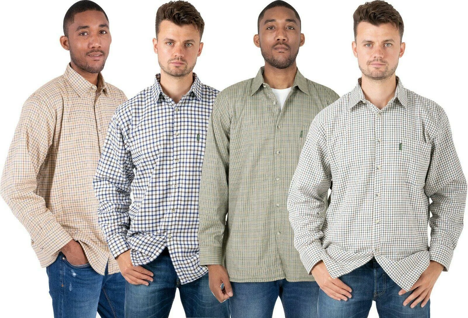 Hazy Blue Mens Long Sleeve Micro Fleece Lined Button Country Check Warm Shirts
Opens in a new window