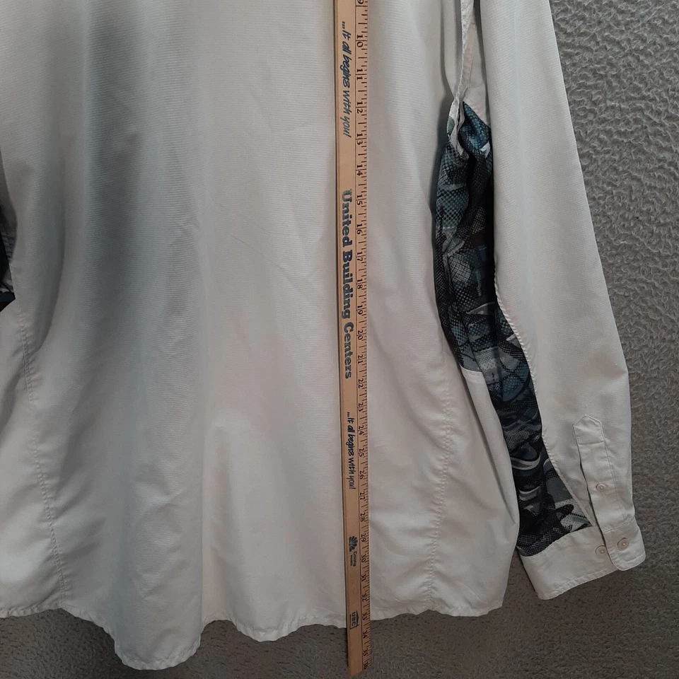 Legendary Whitetails Shirt Adult 2XL XXL Gray Ripstop Roll Tab Vented Fishing - Image 4 of 4