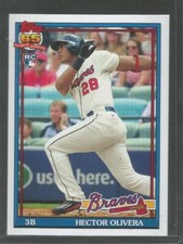 2016 Topps Archives #217 Hector Olivera NM-MT RC Rookie Braves 1991 Desi ID:1593
