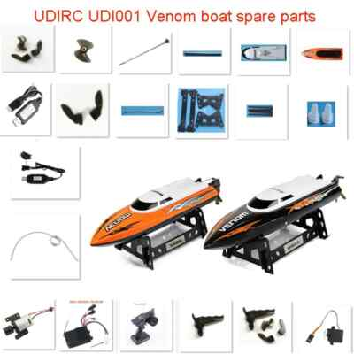 #ad #ad UDIRC UDI001 Udi 001 VENOM RC Boat Spare Parts:Servo Propeller rudder water fins $4.00