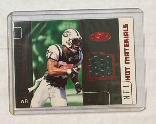 2002 Hot Prospects Red Hot Materials #HMLC Laveranues Coles #/50 Jets Seminoles