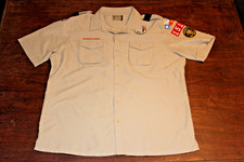 Boy Scouts of America BSA Men's Shirt Tan X-Large XL Vented Poly Microfiber