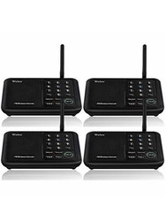 Wuloo Wireless Intercoms System for Home Office WL666 4 pack 1 mile range