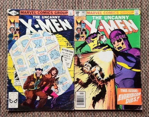 Uncanny X-Men #141 Direct #142 Newsstand 1st Prints Days of Future Past VINTAGE