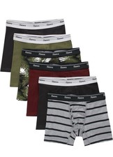 Hanes Boys' 6pk Originals Printed Stretch Boxer Briefs Sz L Cotton   No Tags
