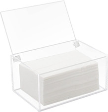 Acrylic Dryer Laundry Sheet Holder Dispenser Clear Container Box with Lid cosori