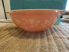 Vtg Pyrex 4 qt. Pink Gooseberry Cinderella Mixing Bowl 444