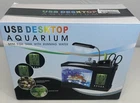 USB Desktop Mini Aquarium 1.5L Freshwater Rectangle w/ Lights & Filtration