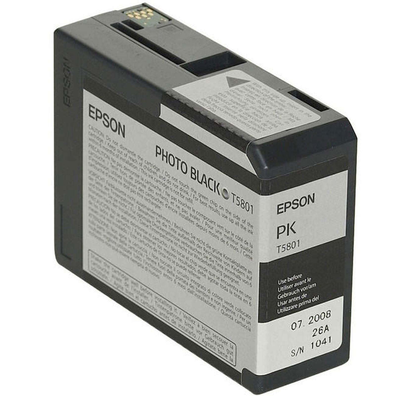 Original Epson T5801 Black Ink Cartridge (C13T580100)