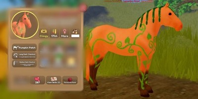 Wild Horse Islands Roblox IB Pumpkin Patch Clydesdale 2022 Limited