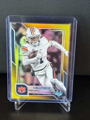 2025 Bowman Chrome U Eric Singleton Jr. Yellow Refractor /350