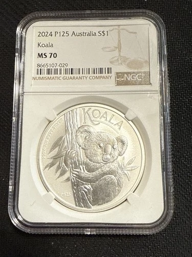 2024 Australia P125 1oz Silver Koala NGC MS70