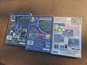 Sega Saturn 3 Game Lot Galactic Attack, Darius Gaiden, Fighting Vipers