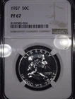 1957 Franklin Half Dollar "NGC PF67"