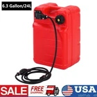 6 Gallon 24L Portable Marine Fuel Tank Outboard Boat Motor Gas Tank with Hose