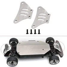 Front +Rear Chassis Armor Protector Plate For Tamiya TT-02 On-Road 1/10 RC Car