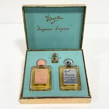 Vintage Evyan Fragrance Surprise Gift Set White Shoulders Most Precious Golden