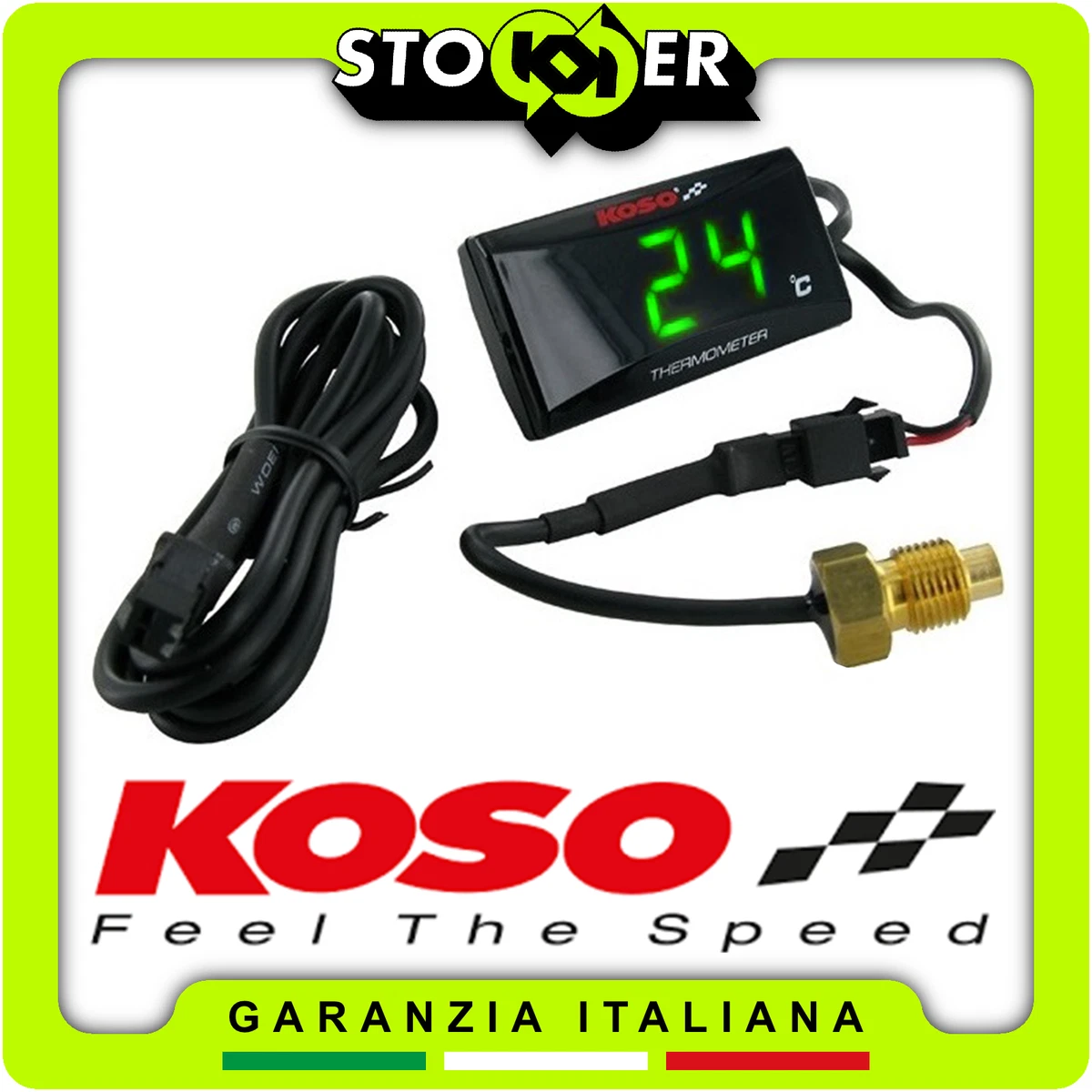 Indicatore Di Temperatura Acqua Indicatore Della Temperatura Dell'acqua, Display LCD Del Tempo Di Tensione 4 In 1 DC12V Da Termometro Moto LCD