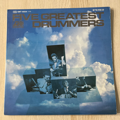 Five Greatest Drummers - Max Roach, Elvin Jone 2xLP Vinyl Atlantic Record Japan