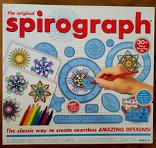 The Original Spirograph - Spirographs, Book, Design Sheets, Tray Putty, Markers