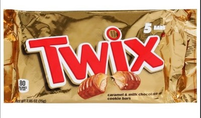 Twix Fun Size Milk Chocolate Bars 5 Bar Pack Candy | 2.65 oz Multi-Pack