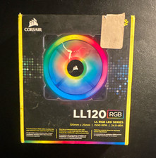 Corsair LL120 RGB 120mm Black Case Fan 1500RPM 4-Pin Hydraulic 43.25CFM