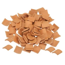 Miniature Roof Tiles Clay Model Roof Tiles for Model Building Red 80PCS 1:16
