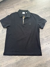 Auth Burberry Hartford Mens Long Sleeve Polo Shirt Sz L