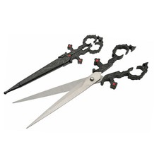 Rite Edge 10.25" Black Renaissance Scissors – Stainless Steel Blade