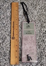 RUSS Purebred Puppies Pewter Boxer Dog Pin And Bookmark