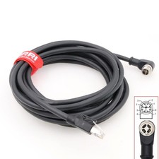 Ethernet Cat6 Cable 1M 90 Angle M12 X-Coded 8Pin to RJ45 Industrial Network