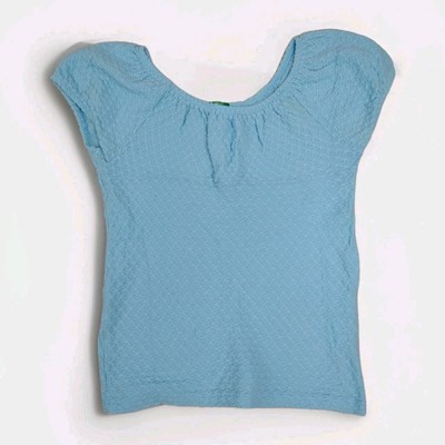 United Colors of Benetton Girl s Top (XL) Blue Stretch Summer
