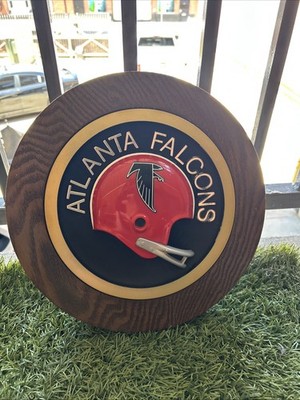 1970s Retro Atlanta Falcons Sign NFL Football