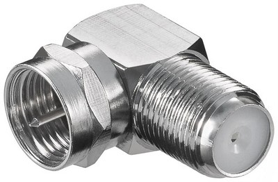 goobay Verbinder F Stecker auf F Kupplung 90°Winkel