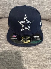 DALLAS COWBOYS New Era Fitted 59FIFTY Team Hat Cap Blue 7  7 3/8 7 3/4 7 1/4
