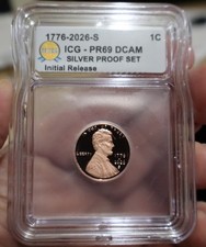 1776-2026 S Penny Proof ICG PR69 DCAM from Silver proof set