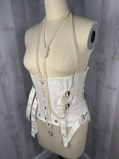 Vintage Corset Girdle Support Brace Steampunk Cosplay USA Cotton Orthopedic 38