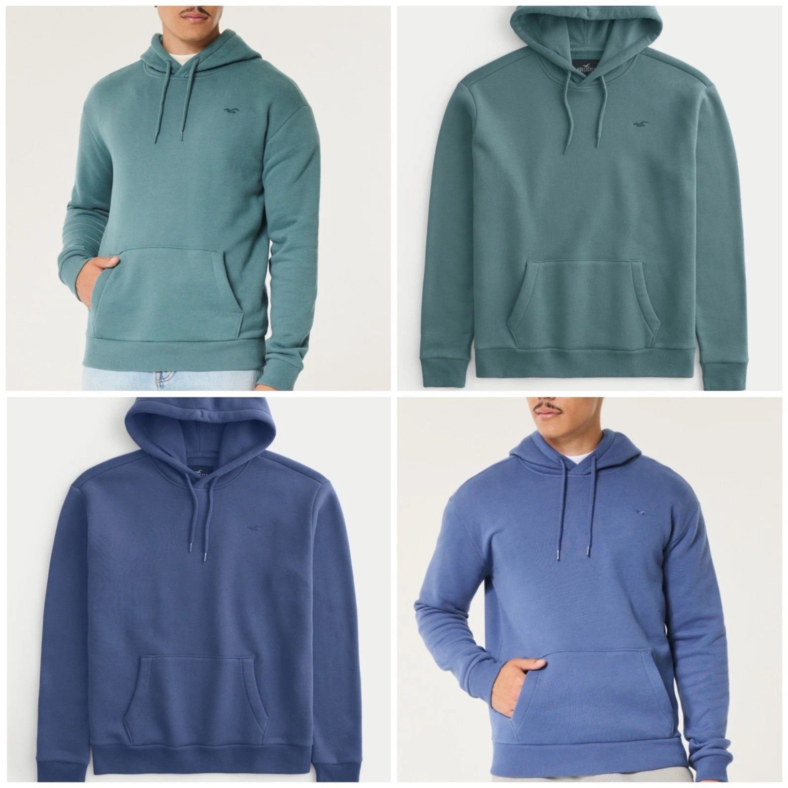 NWT HOLLISTER MEN’S ICON HOODIE JACKET SWEATSHIRT | SIZE XL