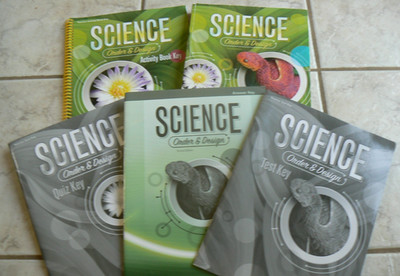 ABeka SCIENCE Order&Design 5-pc Set, TEXT, Activity Key, QK &TK,Answer Key, gr.7