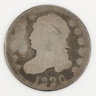 1820 Small "0" Capped Bust Dime VG+ Silver 10c  — photo 1