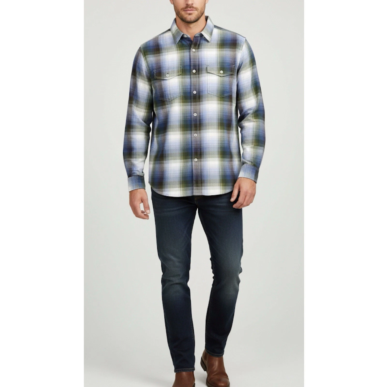 Tommy Bahama Shirt Mens Medium Green Plaid Long Sleeve Button Up Relaxed Cotton
Opens in a new windo