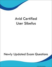 Avid Certified User Sibelius Study Guide Prep Book