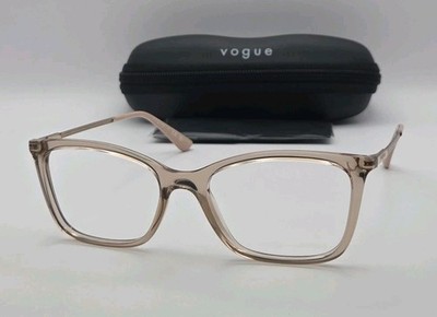 Vogue Eyeglasses Frames VO 5563 2990 53-17-140 Transparent Caramel No Lenses