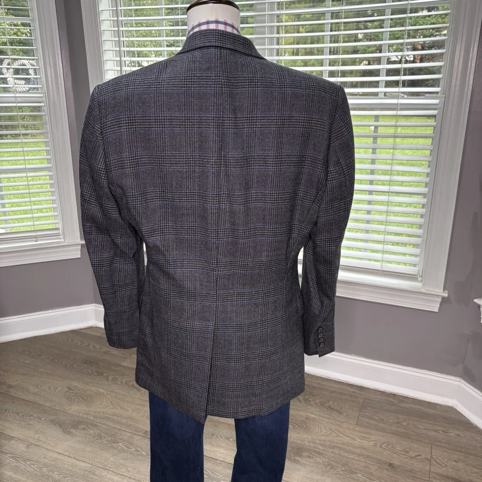 Blazer Abrigo Deportivo Chaqueta Informal Traje de Lana Tweed Ralph Lauren Para Hombres Talla 44L Foto 3 de 4