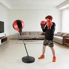 Inflatable Boxing Punching Ball, Punching Bag With Adjustable Height Stand