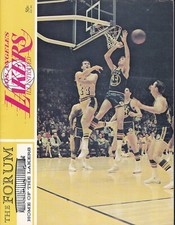 Los Angeles Lakers vs San Francisco Warriors 1969 NBA playoff basketball program