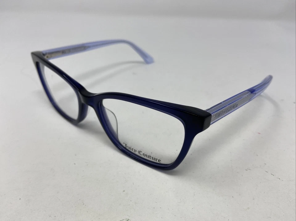 JUICY COUTURE EYEGLASSES FRAME JU202 QM4 51-17-135 BLUE/LIGHT BLUE FULL RIM TH52 - Image 2 of 4