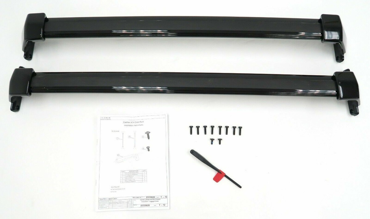2019-2023 Cadillac XT4 Roof Rack Cross Rails 84486225 Black